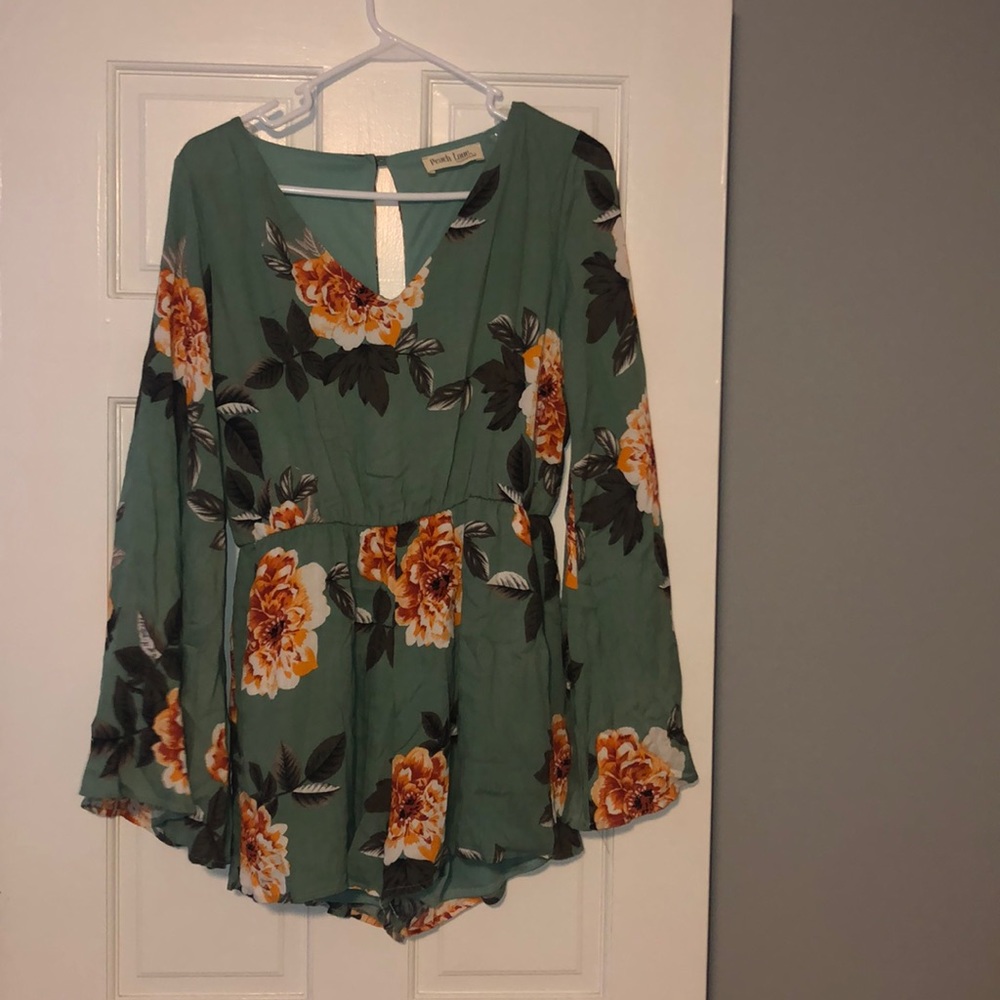 Floral long sleeve Romper